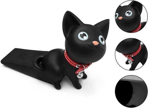 Söt katt dörrstopp silikon dörrstopp söt stil dörrstopp