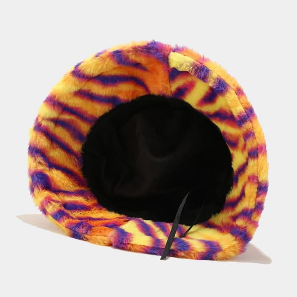 Pels Fluffy Hat Spand Hat Vinter Fisker Hat til Kvinder Piger