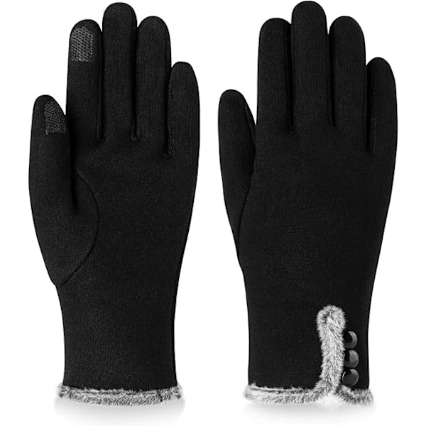 Dame Vinter Varme Handsker med Touchscreen Følsomme Fingre, Fl