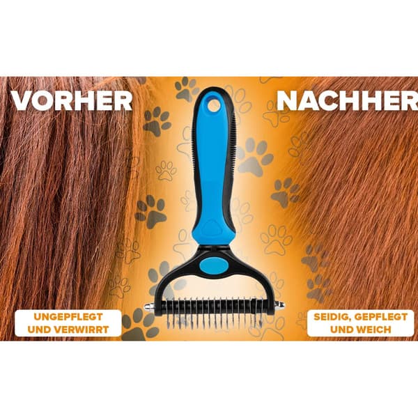 17 cm × 7 cm grön bottenborste tar bort tovor och underull, hund