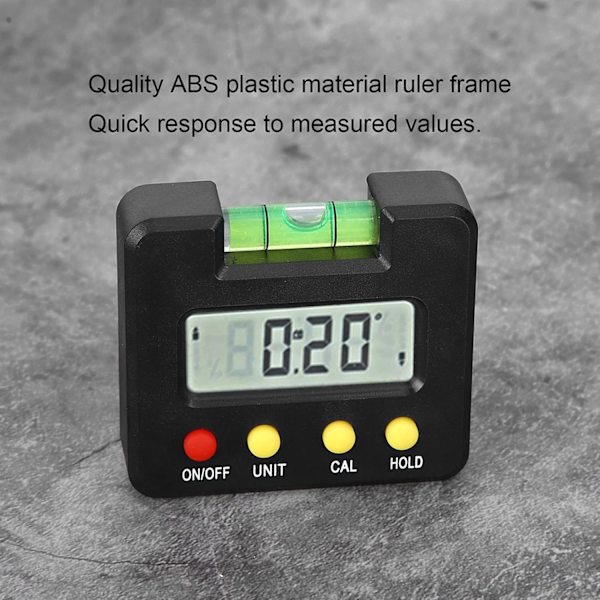 Digital inklinometer, stor LCD-skjerm vinkelmåler inklinometer S