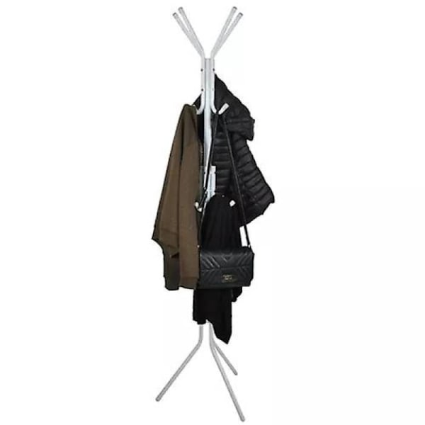 Fritstående tøjstativ 170 cm - hvid