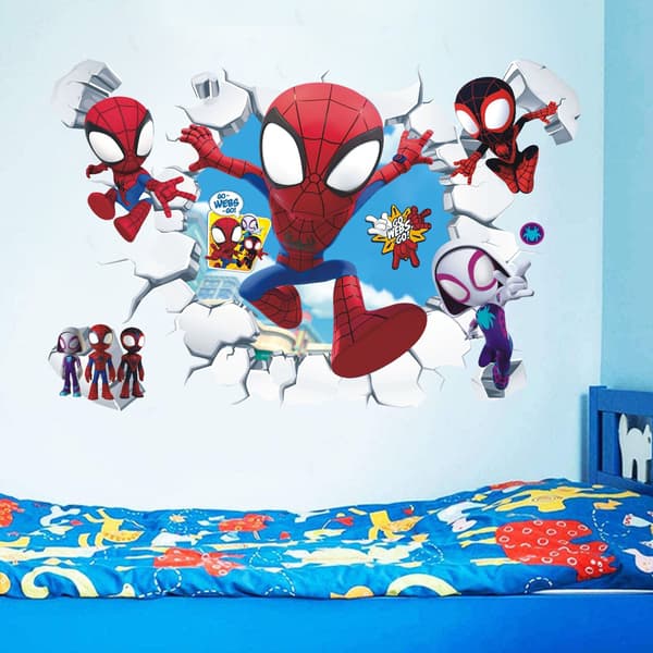 Avengers 3D -seinätarra, tapetti, PVC, 60cm*40cm
