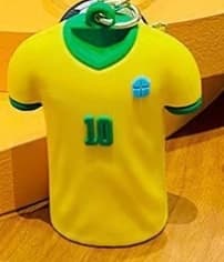 Nøglering Fodboldtrøje VM-pynt Lille Gave Yellow