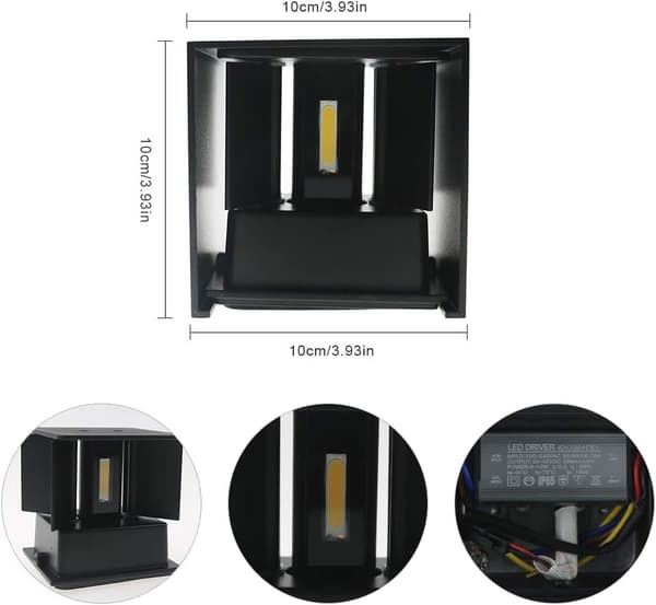 Pearl Rare LED Facadelys 'Fenence' - Solar 6W Skumringssensor - Hvid
