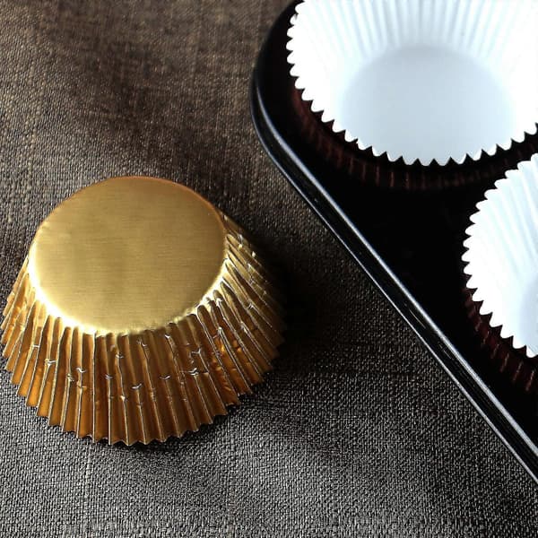 Standard Cupcake Former Gullfolie Muffinsformer 200 Stk Fettbestandig Og Solid Cupcake Papir