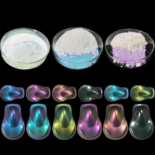 10g Bilskiftande Pigmentpulver Färgpulver Beläggning Biltillbehör Dekoration Golden Red Purple