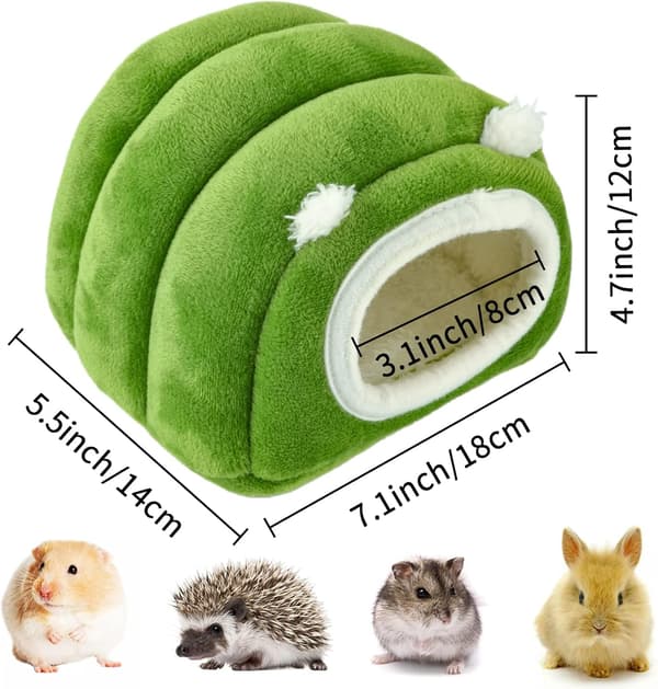 Vinterhus til hamster, kæledyr, hyggelig og varm seng egnet til små