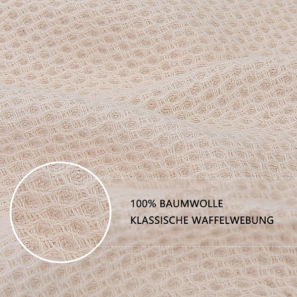 Disktrasor i 100% Bomull, Multifunktionell Kökshandduk för Torkning av Disk Snabbtorkande Absorberande Våffelväv, Klassisk Honungskakemönstrad Disktrasa För