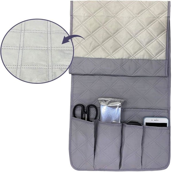 Armstödsbricka för Soffa Fåtölj Stol, Halkfri Design Hängande Förvaringsväska Utrymmesbesparare (90 x 34 cm)