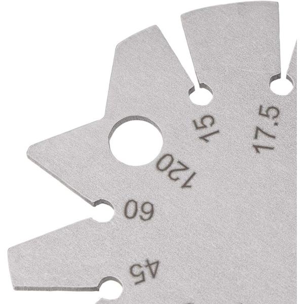 15 Gauge Tools -120° til skråmålere i rustfrit stål