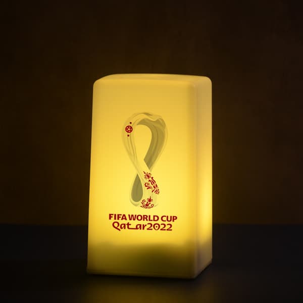 2022 Qatar VM maskot souvenir natlys bordlampe (Spanien)