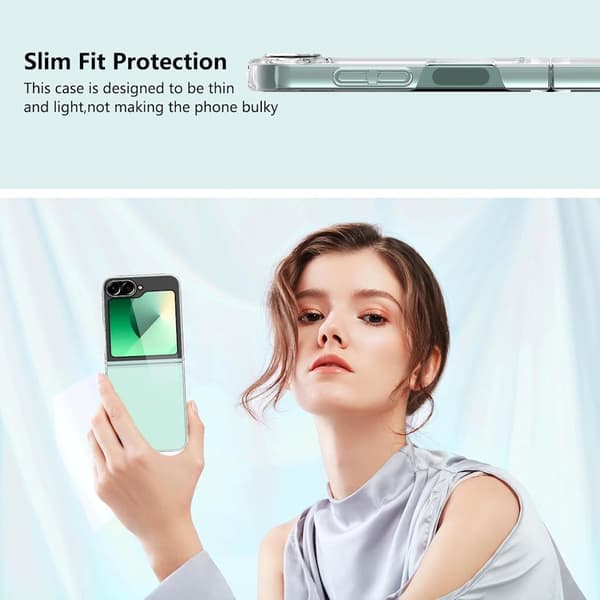 Läpinäkyvä Samsung Z Flip 6 -kuori