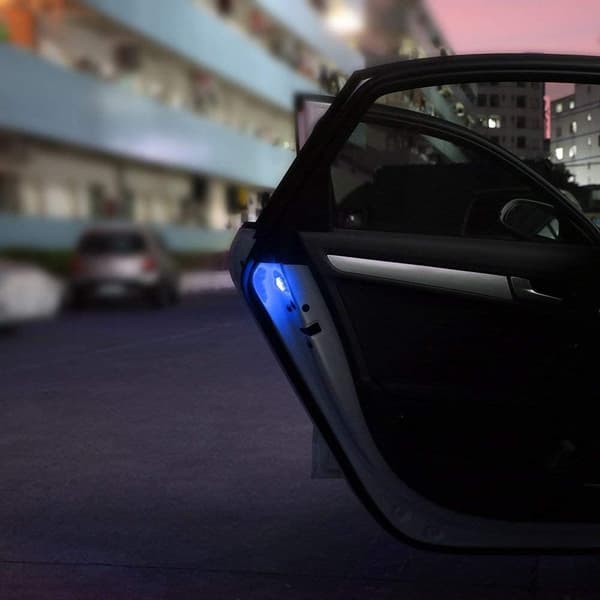4-pack Universal Bil Dörrlarm Anti-kollision LED Säkerhetsblixt