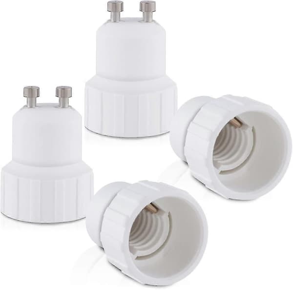 4x Sockeladapter - Gu10 Till E14 Sockelkonverterare - Bajonettbas Lamphållaradapter För Halogen LED-lampa