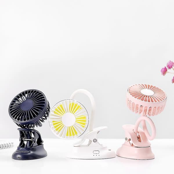 Usb Windy Lille Ventilator Skrivebord Mini Justerbar Vinkel Lille Clip Ventilator Pink