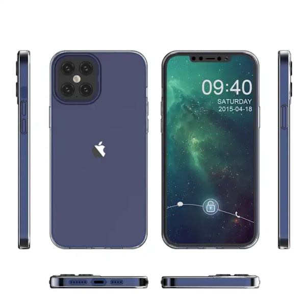 TPU till iPhone 13 Mini - Transparent - slitstark