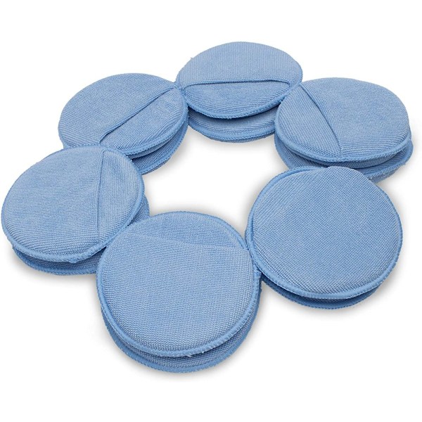 Poleringsdynor, Mjuka Absorberande Vaxningsverktyg för Invändig & Utvändig Rengöring, Miljövänlig och Ergonomisk Design (12-pack)