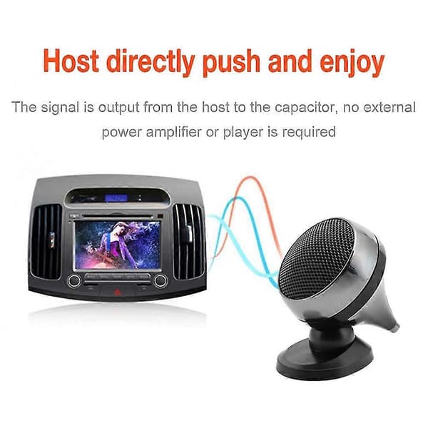 2 stk. 12v Bil Tweeter Universal Høj Effektivitet Højttaler 4ohm 92db Højttaler Super Power Audio