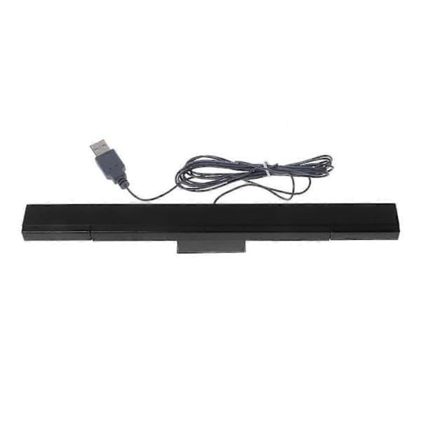 USB Sensor Bar Kablet Infrarød Strålesensor Bar Reparasjon for Wii Spillekonsoll Svart Gray