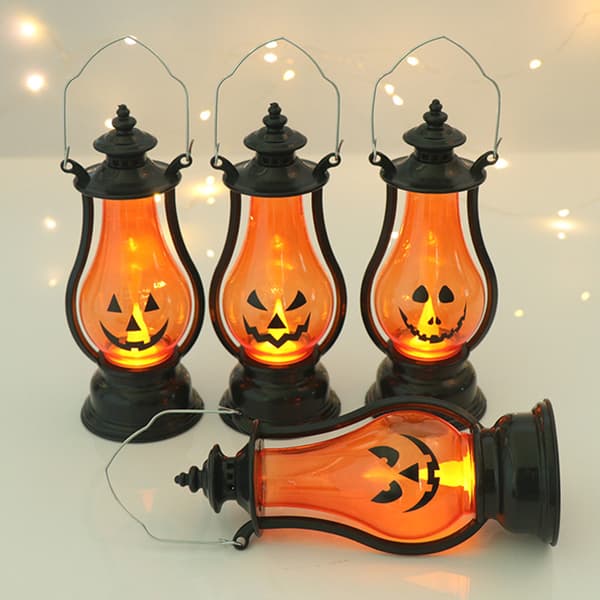 Halloween Græskar Lys - D, Halloween LED stearinlys dekoration, Ha