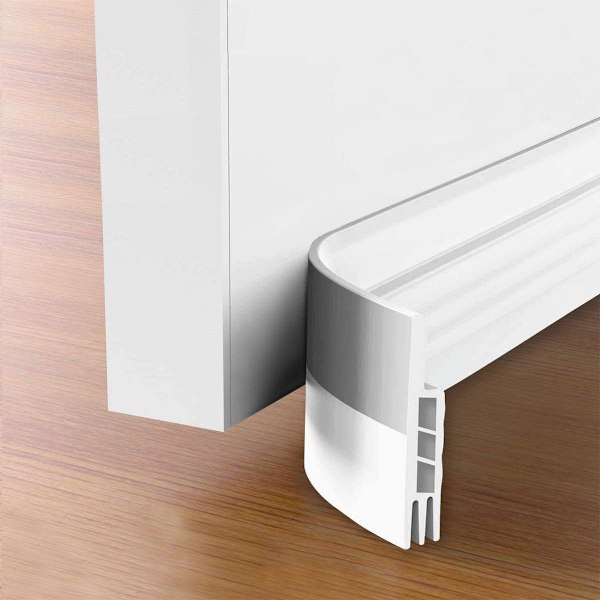 Tätningslist Dörrdragskydd, Ljudreducerande Tätning för Alla Dörrar, Snabb & Enkel Installation, 5 cm Bred X 120 cm Lång, Flexibelt Material för