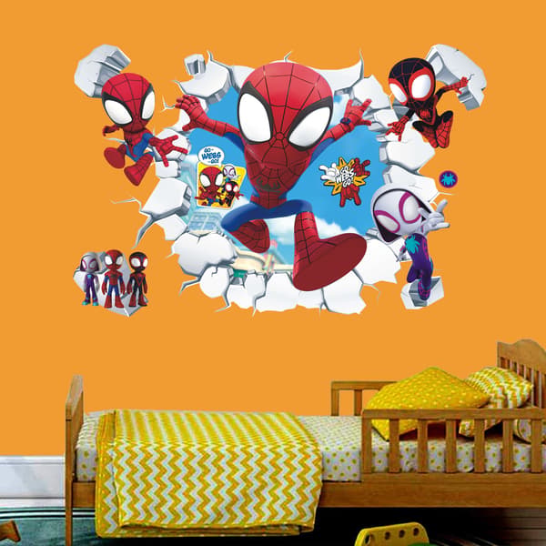 Avengers 3D -seinätarra, tapetti, PVC, 60cm*40cm