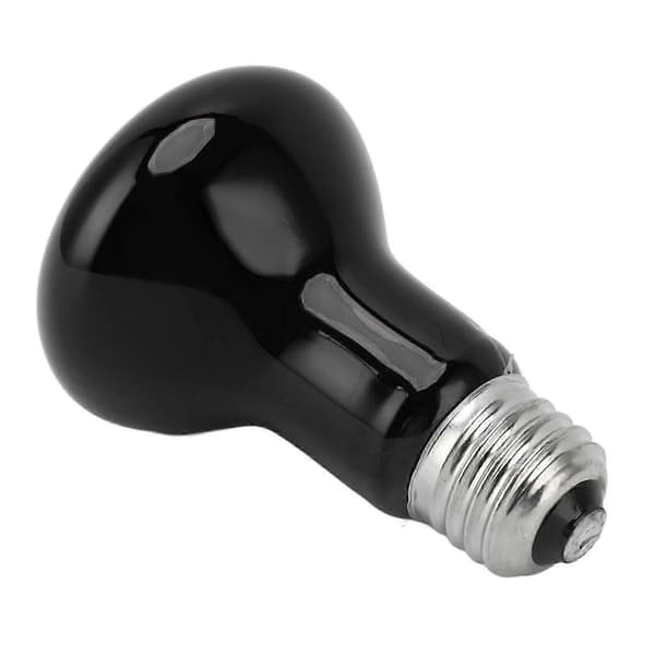 E27 Reptil Värmelampa Multifunktionella Solplatslampor för Reptil Orm 110?120V Svart 50W