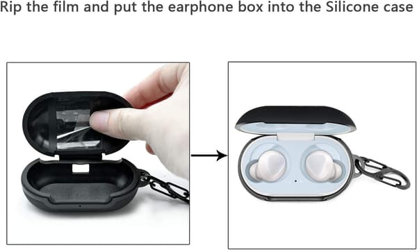 Samsung Galaxy Buds etui, Galaxy Buds Plus etui (2020) ridsebeskyttelse stødabsorberende silikoneetui, blødt og fleksibelt tilbehør