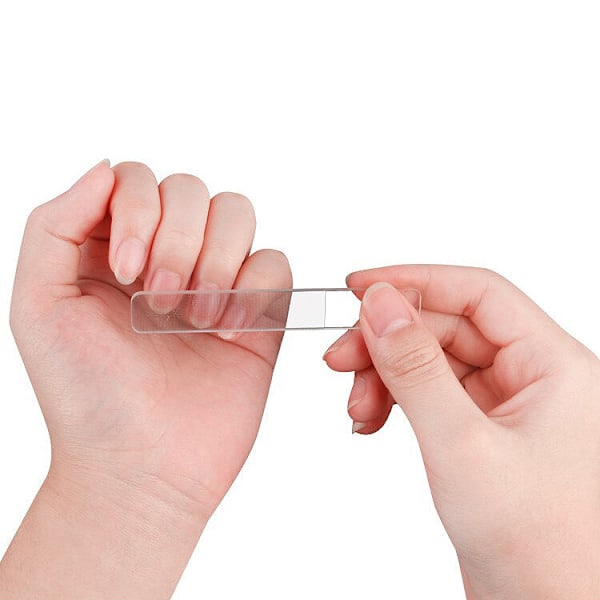 3-Pack - Nagelfil & Buffer / Glasfil för Naglar - Fil Transparent