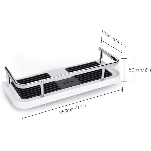 Hängande hylla för duschstång, badrumshyllor, display organizer-Xin