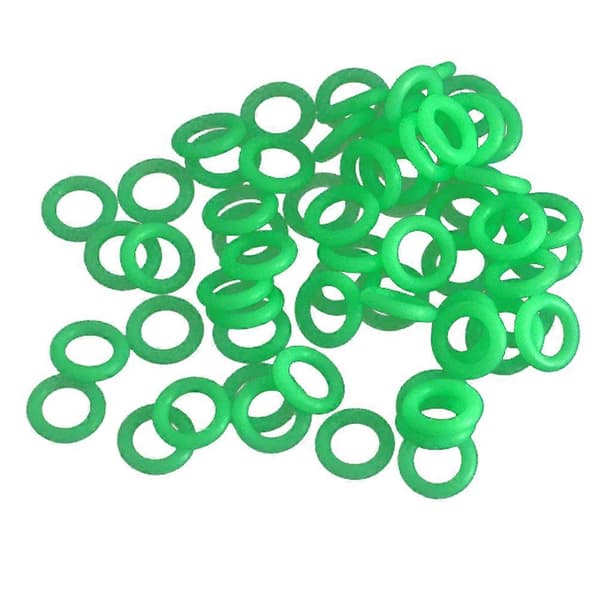 100 stk. fluorescerende ringer Campingteltringer Teltplugg Lysende ringer