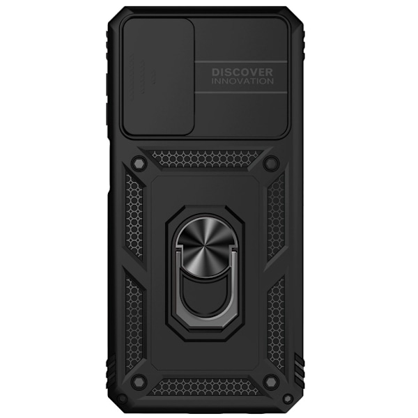 SKALO Samsung A23 5G Armor Hybrid Metallring Kameraslider - Svar Svart