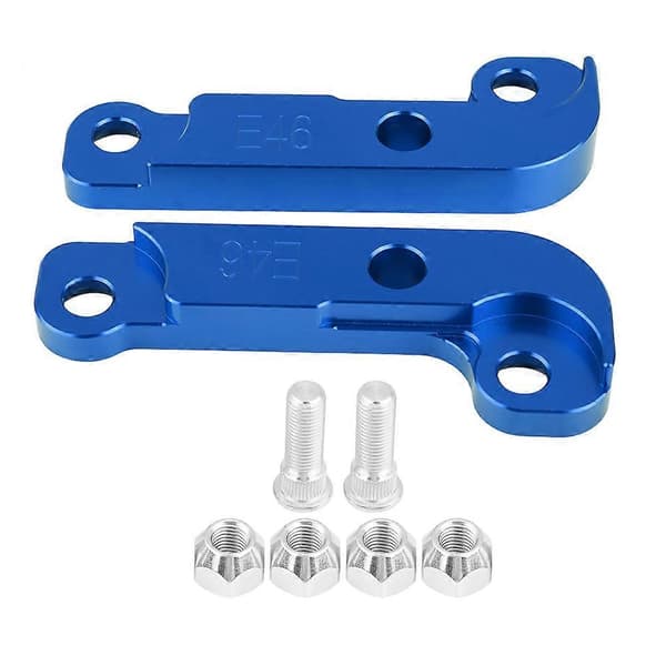 Aluminium Power Tuning Drift Lock Adapter Kit Øker svingvinkelen 25 % for BWM E46 M3 Blå