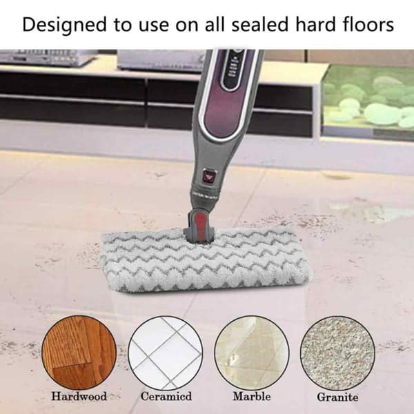 Genius Steam Pocket Mop Erstatningsputer, Profesjonelle Dampmoppputer Sikrer Effektiv Rengjøring, Mikrofibermateriale For Sterk Vannabsorpsjon,