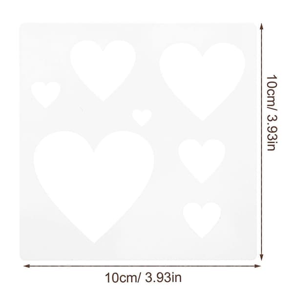 Bröllopsstencil återanvändbar hjärtstencil för målning DIY hantverksritningsmall stencil