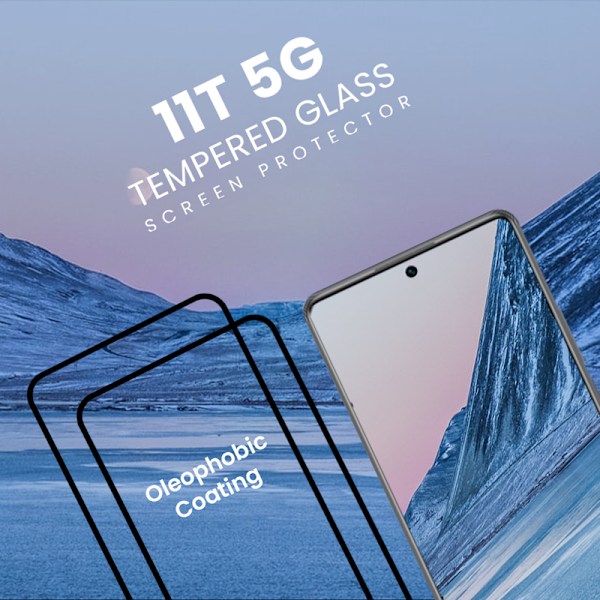 2 Pack Xiaomi 11T 5G - Härdat glas 9H - Super kvalitet 3D