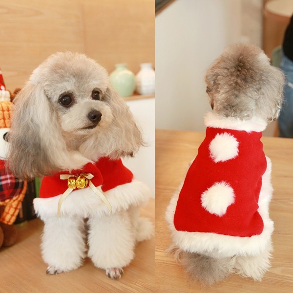 Hund julkläder, jul hund huvtröjor kläder, varm vinter S 7cea | S | Fyndiq
