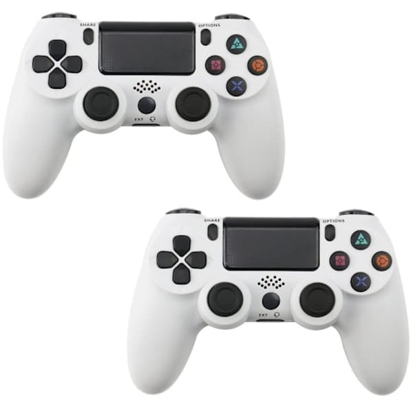 2 st PS4 DualShock Trådlös handkontroll för Playstation 4 Kamouflage Grön 2 st Vit