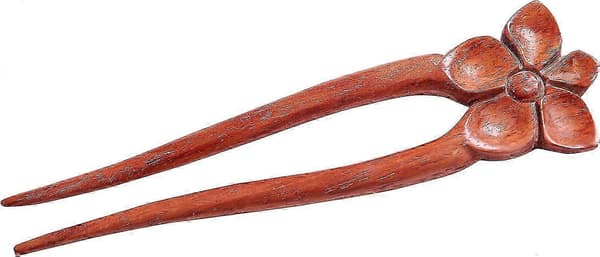 Hårnål i tre, håndlaget, hårgaffel, hårpinne, hårtilbehør