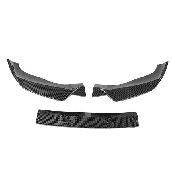 3 stk. frontfanger splitter leppesett vanntett aerodynamisk erstatning for X3 X4 G01 G02 M Pack karbonfiberstil
