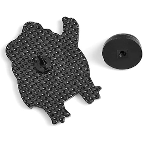 Kawaii pins tecknad söt groda brosch krage pin damkläder metall märke ryggsäck dekoration kawaii grejer
