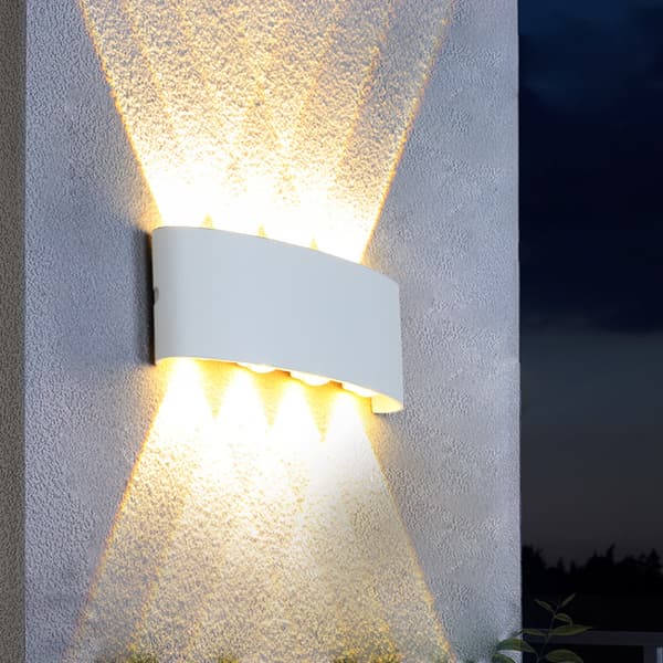 LED-seinävalaisin 8W Moderni seinävalaisin Vedenpitävä seinävalaisin Al