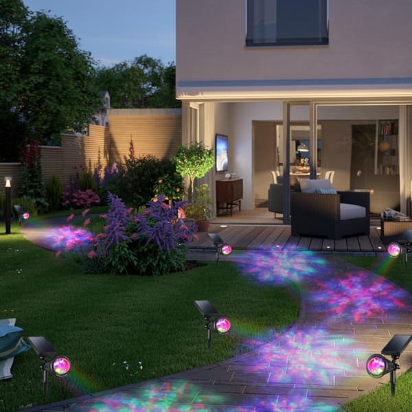 Kreativt design utendørs solcelle-spotlight, solcellelampe, vanntett
