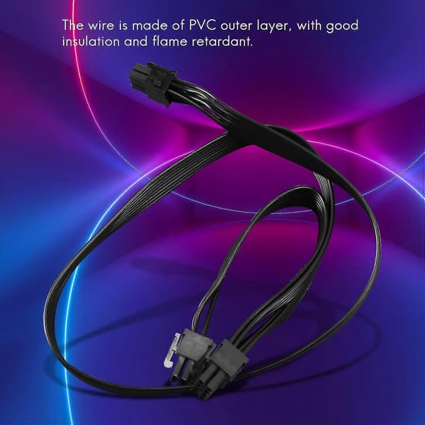 PCI-e 6 Pin til 2 Porte 6+2 Pin Kabel 6pin til 8pin For V V850 V700 V1000 Modular