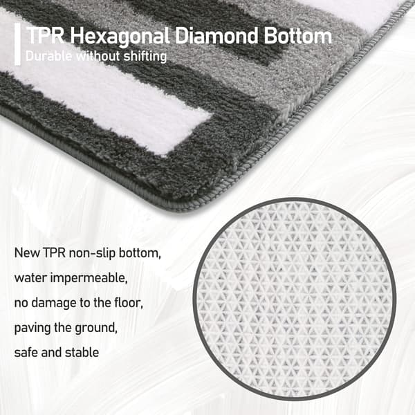 Skridsikker bademåtte Køkkenmåtte Fluffy bademåtte Blød mikrofiber sko