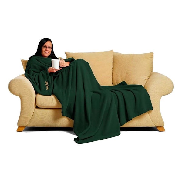 Snug Rug Deluxe Snuggie filt med ärmar Blå