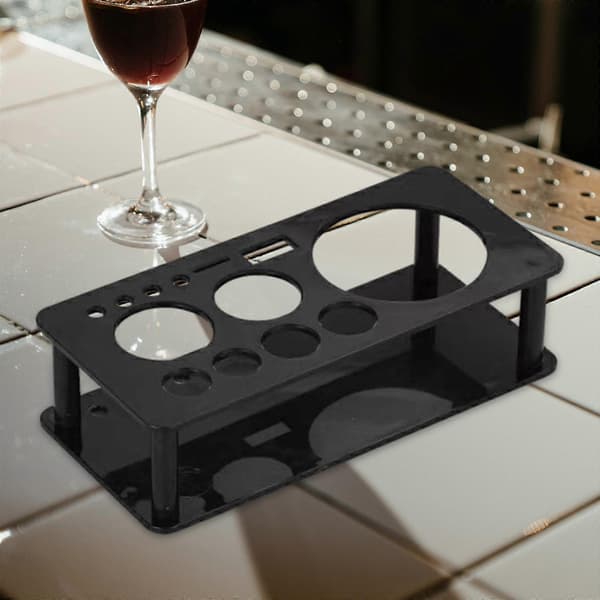 Bartender Verktygshållare, Cocktail Shaker Ställ, Praktisk Bartender Kit Förvaring Black