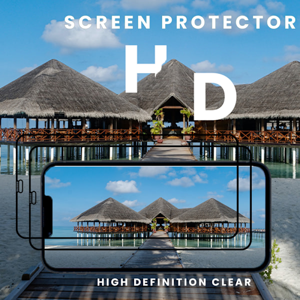 2-Pack IPhone 12 Mini - Härdat Glas 9H - Super Kvalitet 3D