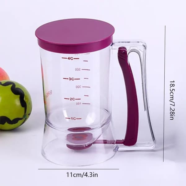 Deigdispenser med målebeger purple